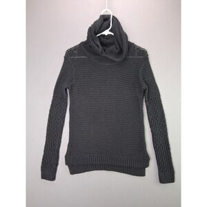 BP Nordstrom Cowl Neck Sweater Small Gray Chunky Knit Long Sleeve Pullover 1426